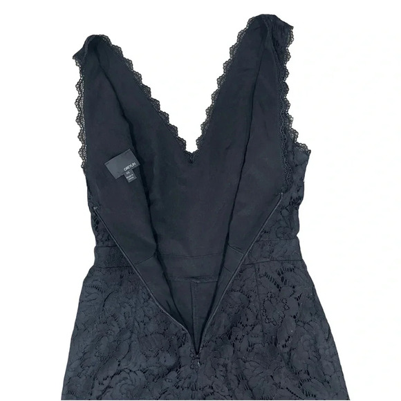 Anthropologie Greylin Farrah Cropped Lace Jumpsuit  Black Size XS - Picture 7 of 10